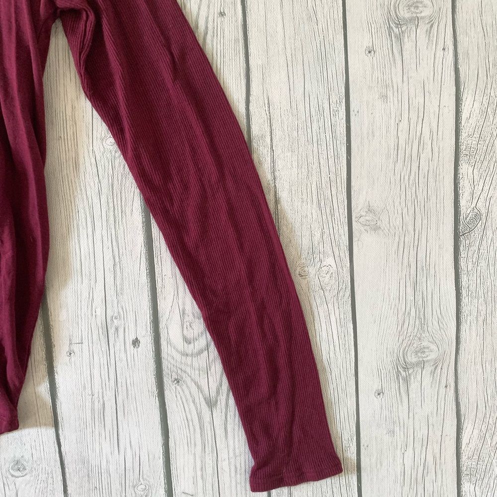 Sevenly maroon foster love dolman top-medium - Picture 6 of 6